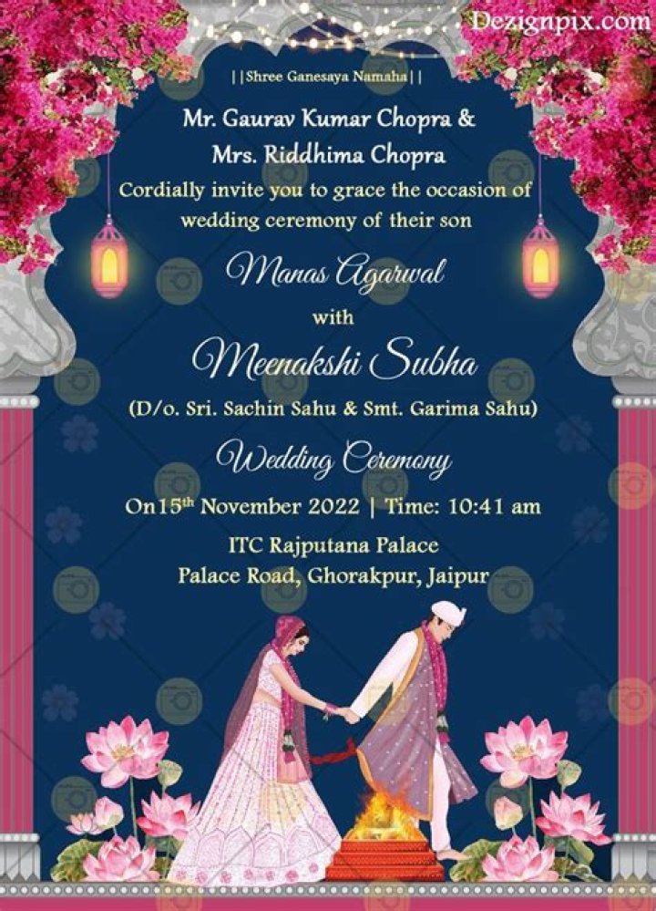 Crafting the Perfect Wedding Invitation Wording for Hindu Ceremonies