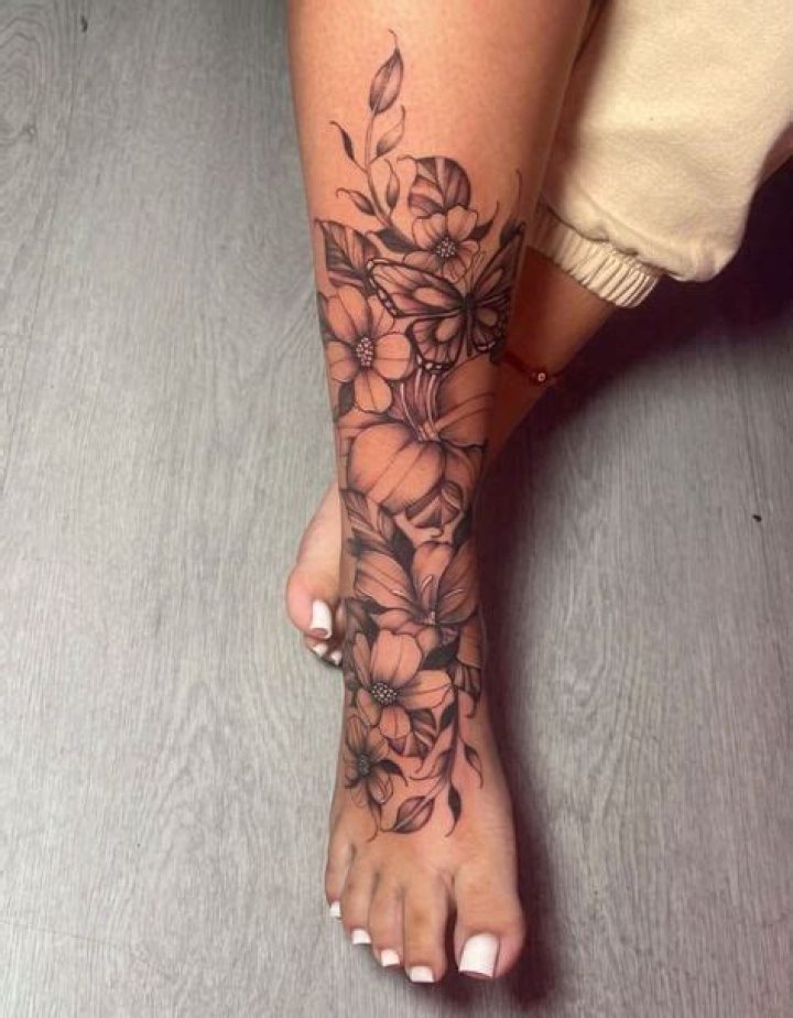 Ladies Lower Leg Tattoos: A Trendy and Expressive Art Form