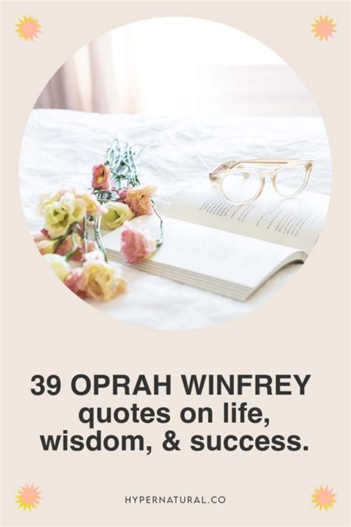 Oprah's Inspiring Wisdom &amp; Life Lessons