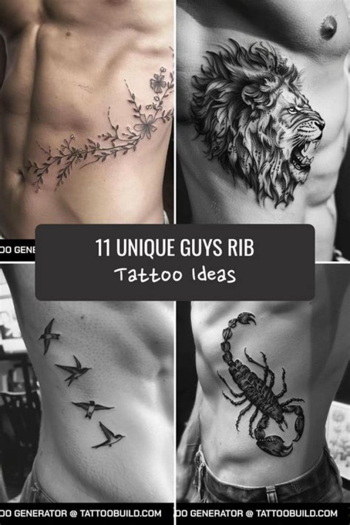 Stunning Rib Tattoos for Men: Design Ideas & Inspiration